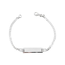 Cargar imagen en el visor de la galería, Esclava Unisex Dama/Niño Barbada 18cm en Plata 925
