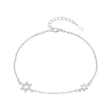 Cargar imagen en el visor de la galería, Pulsera de Estrellas en Plata 925