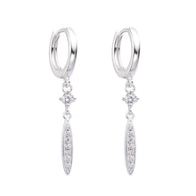 Cargar imagen en el visor de la galería, Argolla Tipo Huggies Con dije colgante en Plata 925