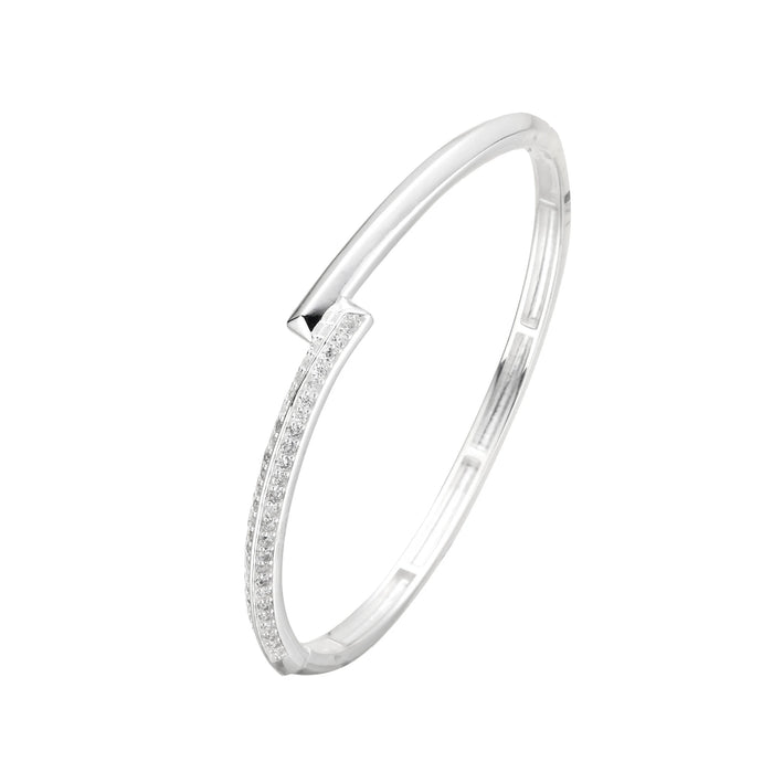 Pulsera Rígida Modelo Georgia en Plata 925