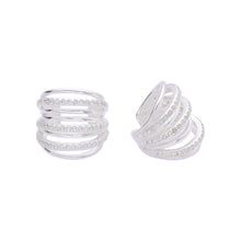 Cargar imagen en el visor de la galería, Zarcillos de Presión (Ear-Cuff) Kiana en Plata 925 (1pza)
