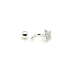 Cargar imagen en el visor de la galería, Piercing de Ombligo de Estrella en Plata 925
