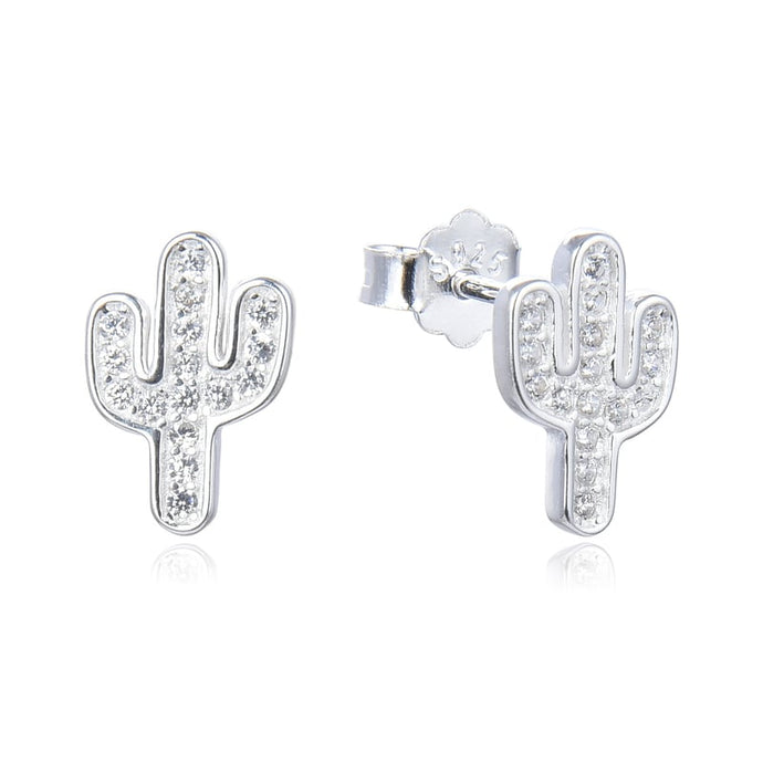 Zarcillos de Cactus en Plata 925