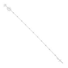 Cargar imagen en el visor de la galería, Pulsera Rosario Virgen de La Milagrosa 19cm en Plata 925
