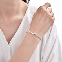 Cargar imagen en el visor de la galería, Pulsera Rígida Modelo Georgia en Plata 925
