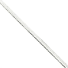 Cargar imagen en el visor de la galería, Cadena Barbada Cuadrada Modelo Alex en Plata 925
