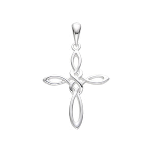 Cadena con Dije de Cruz Celta en Plata 925