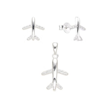 Cargar imagen en el visor de la galería, Juego de Avión en Plata 925

