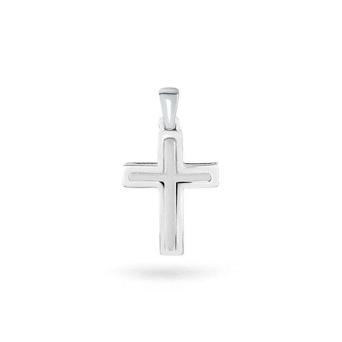 Dije de Cruz Hueca en Plata 925