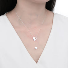 Cargar imagen en el visor de la galería, Gargantilla Corbatero de Corazones en Plata 925
