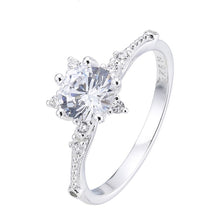Cargar imagen en el visor de la galería, Anillo Compromiso Modelo Estrella Plata 925
