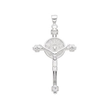 Cargar imagen en el visor de la galería, Cadena con Dije de Cristo con Baguette en Plata 925
