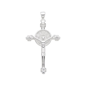 Dije de Cristo con Baguette en Plata 925