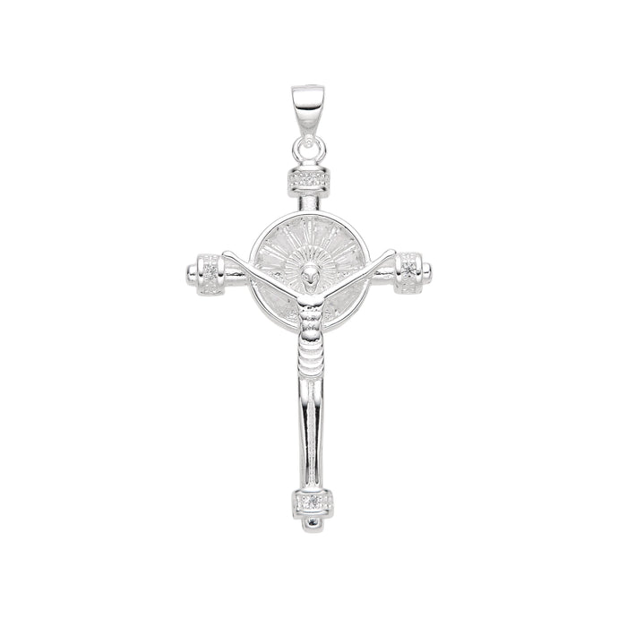 Dije de Cristo con Baguette en Plata 925