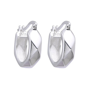 Argollas Cierre Italiano Lisas 16mm en Plata 925