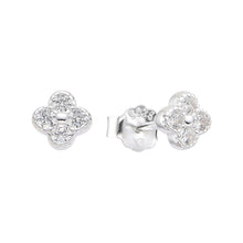 Cargar imagen en el visor de la galería, Zarcillos de Flor Vann Cleef en Plata 925
