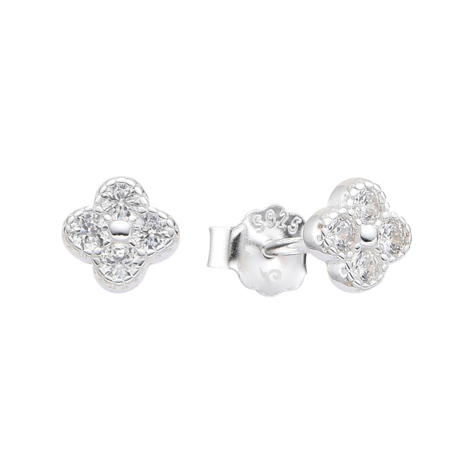 Zarcillos de Flor Vann Cleef en Plata 925