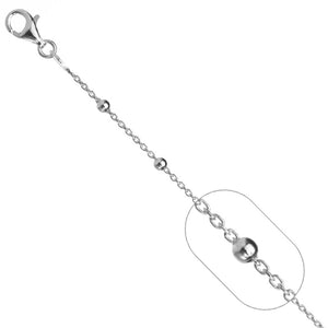 Cadena Forzantina con Pepitas 2.5mm en Plata 925
