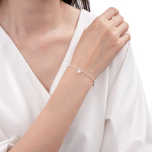 Cargar imagen en el visor de la galería, Pulsera de Bolitas con Corazones en Plata 925
