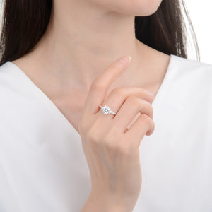 Anillo Compromiso Modelo Estrella Plata 925