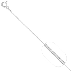 Cadena Cola de Ratón de Dama en Plata 925