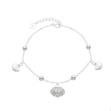Cargar imagen en el visor de la galería, Pulsera de Conchas de Mar en Plata 925
