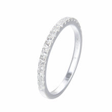 Cargar imagen en el visor de la galería, Anillo Medio Sin Fin Modelo Arantza en Plata 925
