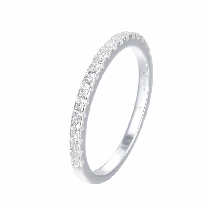 Anillo Medio Sin Fin Modelo Arantza en Plata 925
