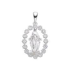 Cargar imagen en el visor de la galería, Cadena con Medalla Virgen de la Milagrosa 15x21mm en Plata 925
