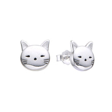 Cargar imagen en el visor de la galería, Zarcillos de Gatito en Plata 925
