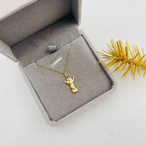 Cadena con Dije De Divino Niño en Oro 18k