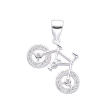 Cargar imagen en el visor de la galería, Cadena con Dije de Bicicleta en Plata 925
