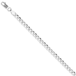 Cadena Barbada de Caballero Modelo André en Plata 925