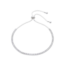 Cargar imagen en el visor de la galería, Pulsera Tennis 2.3mm Ajustable en Plata 925
