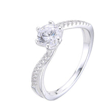 Cargar imagen en el visor de la galería, Anillo de Compromiso Modelo Luci en Plata 925
