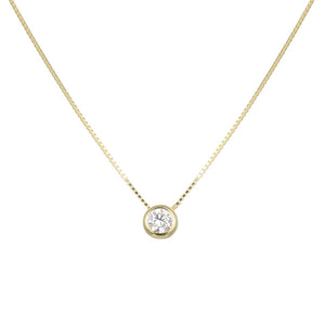 Gargantilla Punto Luz 4mm en Plata 925 con Baño de Oro