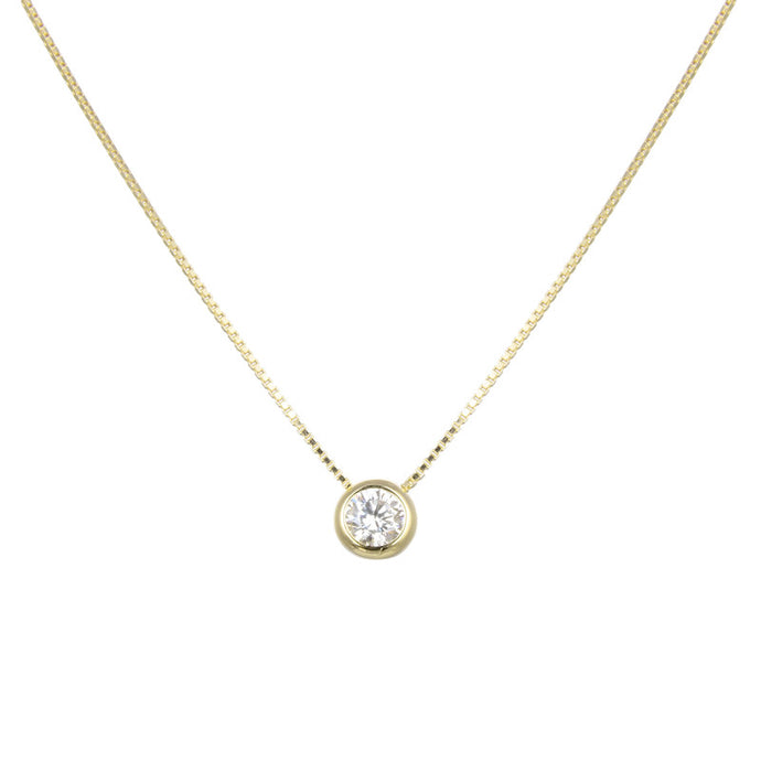 Gargantilla Punto Luz 4mm en Plata 925 con Baño de Oro