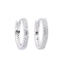 Cargar imagen en el visor de la galería, Argollas Huggies Modelo Magly 15mm en Plata 925
