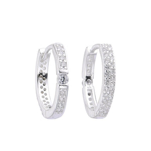 Argollas Huggies Modelo Magly 15mm en Plata 925