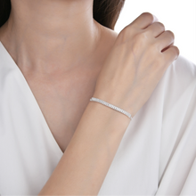 Cargar imagen en el visor de la galería, Pulsera Tennis y Paper Clip en Plata 925
