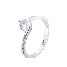 Cargar imagen en el visor de la galería, Anillo Compromiso Modelo Alexa Plata 925
