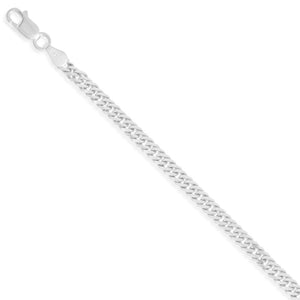 Pulsera de Caballero Barbada Doble en Plata 925