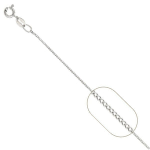 Cadena Barbada de Dama en Plata 925