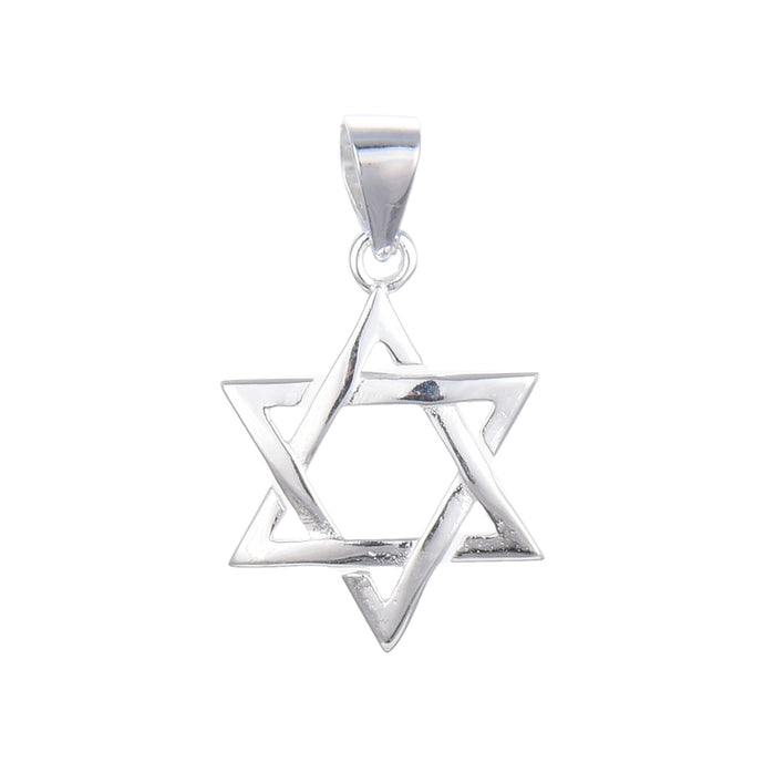 Dije de Estrella de David Lisa En Plata 925