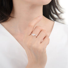 Cargar imagen en el visor de la galería, Anillo Compromiso Modelo Alexa Plata 925

