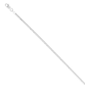 Cadena Barbada de Caballero Modelo Bruno en Plata 925