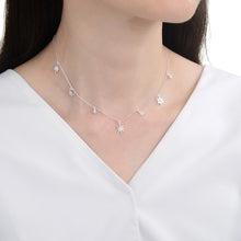 Cargar imagen en el visor de la galería, Gargantilla Tipo Choker de Lunas y Estrellas Plata 925
