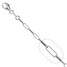 Cargar imagen en el visor de la galería, Cadena Paper Clip de Dama en Plata 925
