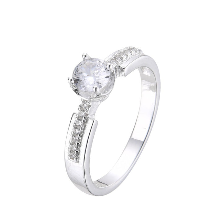 Anillo Compromiso Modelo Sarah Plata 925