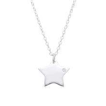 Cargar imagen en el visor de la galería, Gargantilla de Estrella con Punto Luz en Plata 925
